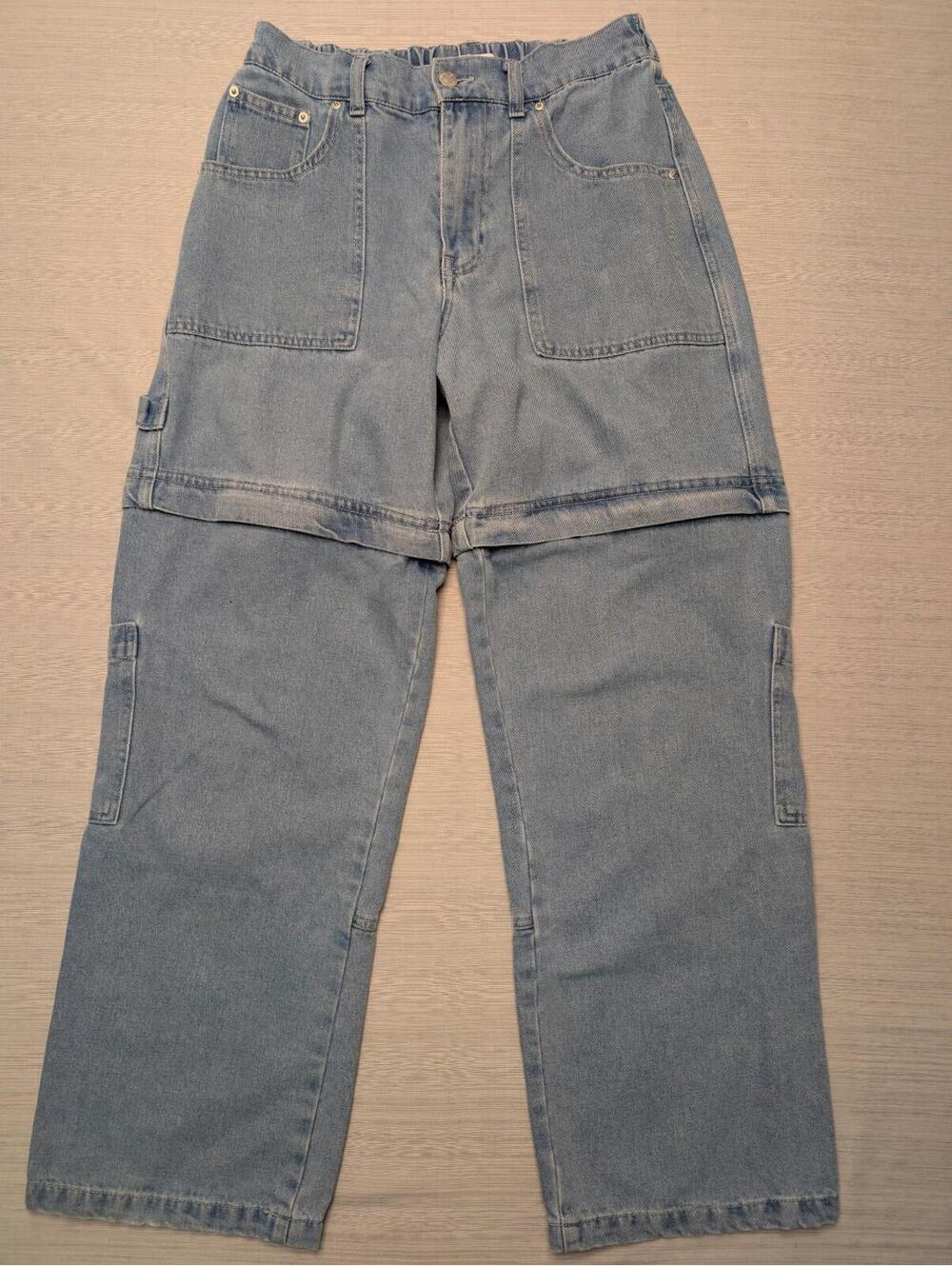 FOREVER 21 Cargo Carpenter Zip Off Jeans Size 27